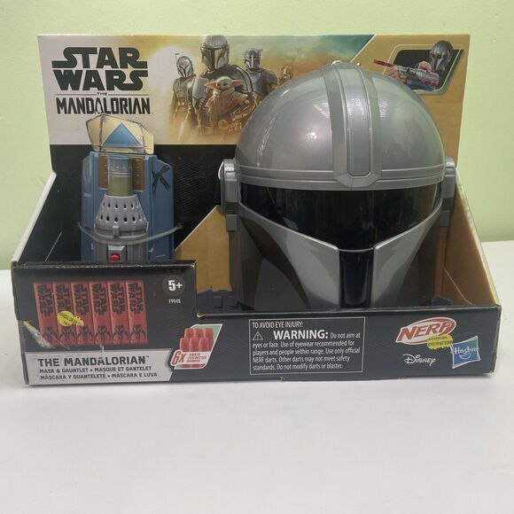NERF Other - Nerf Star Wars The Mandalorian Mask & Gauntlet Combo Hasbro Disney Brand New